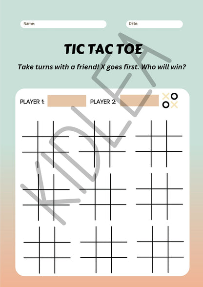 Kids Travel Activity Pack – 12 Fun Printable Pages